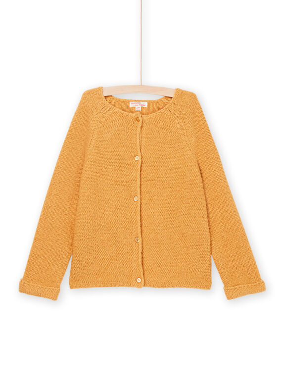 Senfgelbe Strickjacke PAJOCAR2 / 22W901D9CARB107