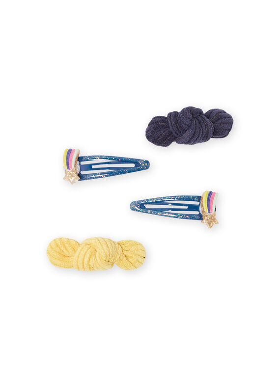Set aus 4 schicken Haarspangen Kind Mädchen MYAPLACLIC3 / 21WI01T3BRT955