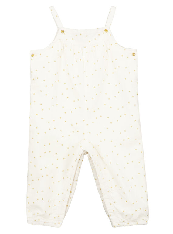 Latzhose mit Paillettenaufdruck Baby Mädchen GIBLASAL / 19WG09S1SAL001