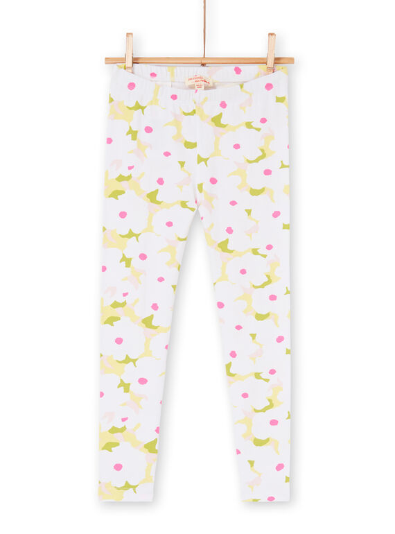 Geblümte Leggings für Kinder und Mädchen LYAJAULEG2 / 21SI01O2CAL000