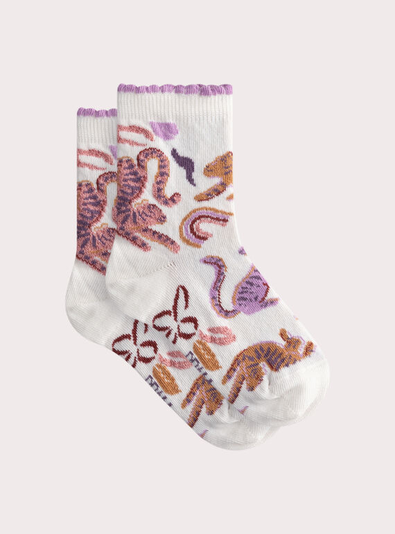Socken mit Motiven für Mädchen  WYALANCHO1 / 25SI01I1SOQ003