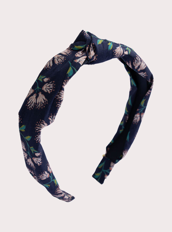 Marine Stirnband mit Blumenmuster für Mädchen  VYAJOSERR2 / 24WI01L3TET070