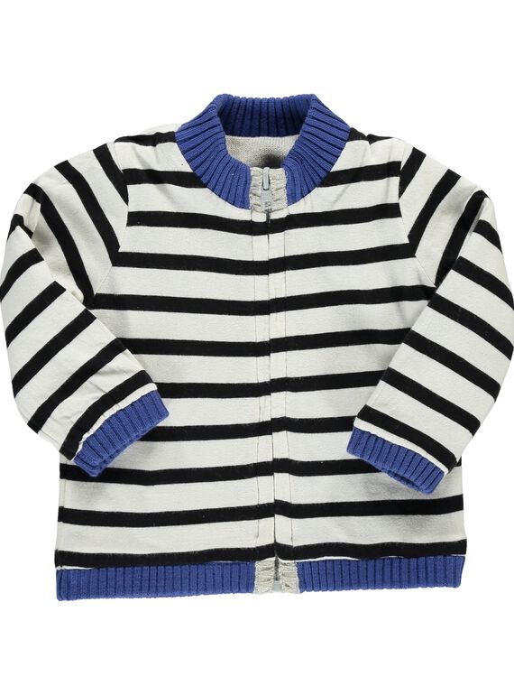 Baby boys' plain cardigan CUBENGIL1 / 18SG10G2GIL943