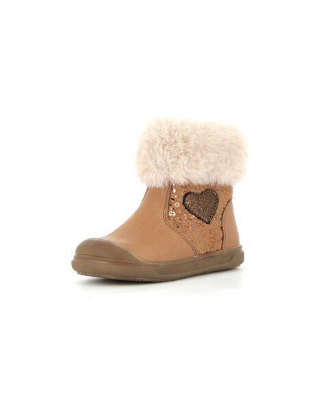 Light brown HIGH BOOTS BOPY® PIBOTTCOEUR / 22XK3792D10804