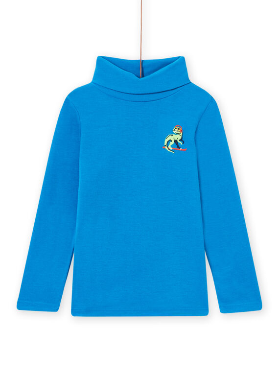 Blauer Drachen-Pullover für Kind Junge MOSKISOUP / 21W902R1SPLC221