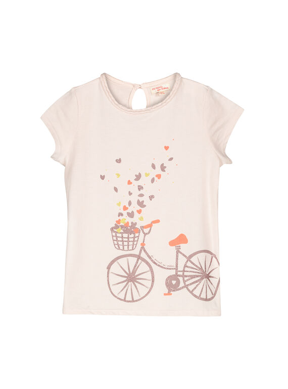 Kurzärmeliges T-Shirt für Mädchen FAJOUTEE / 19S901T1TMC307