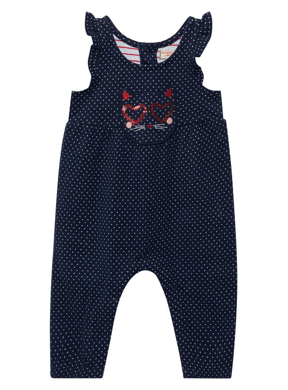 Baby-Latzhose aus Doppeljersey für Mädchen JIGRASAL / 20SG09E1SAL070