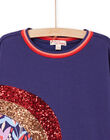 Sweatshirtkleid mit Regenbogenmotiv und Pailletten RAPUROB2 / 23S901L2ROB703