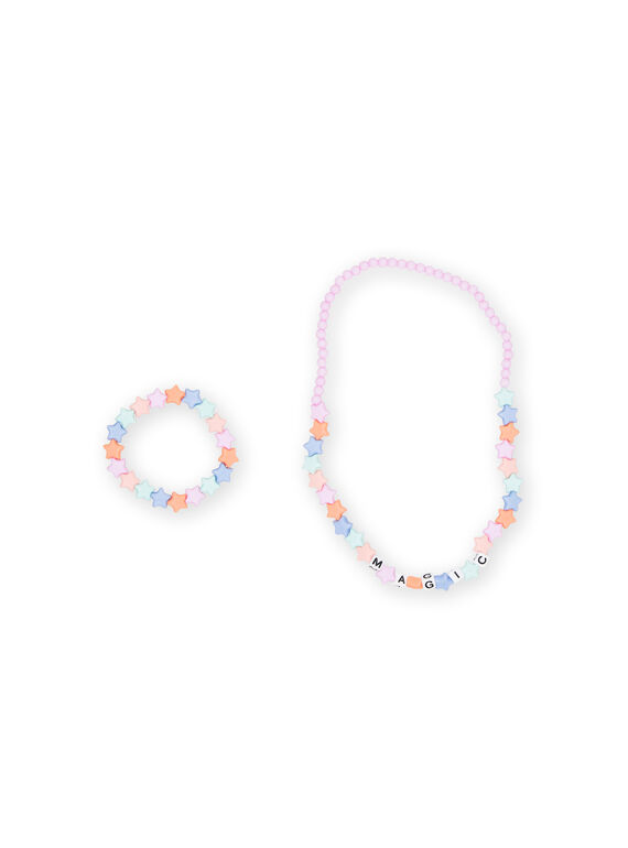 Kind Mädchen multicolor Halskette und Armband NYAJOCOU1 / 22SI0192CLI961