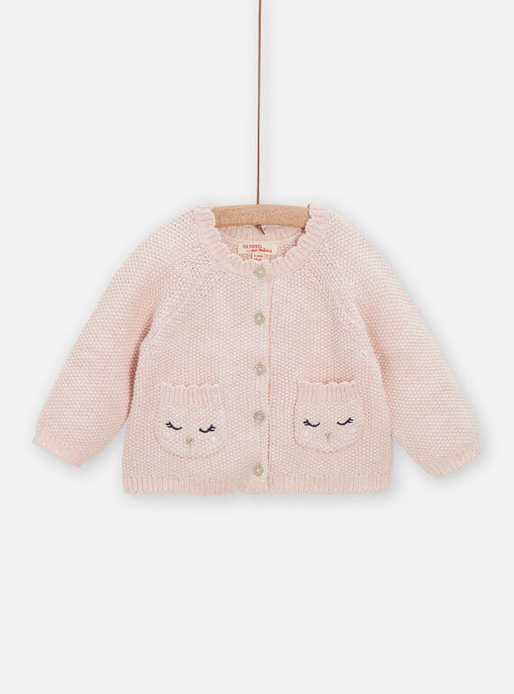Ecrufarbener Cardigan VIGACAR / 24WG0911CAR009