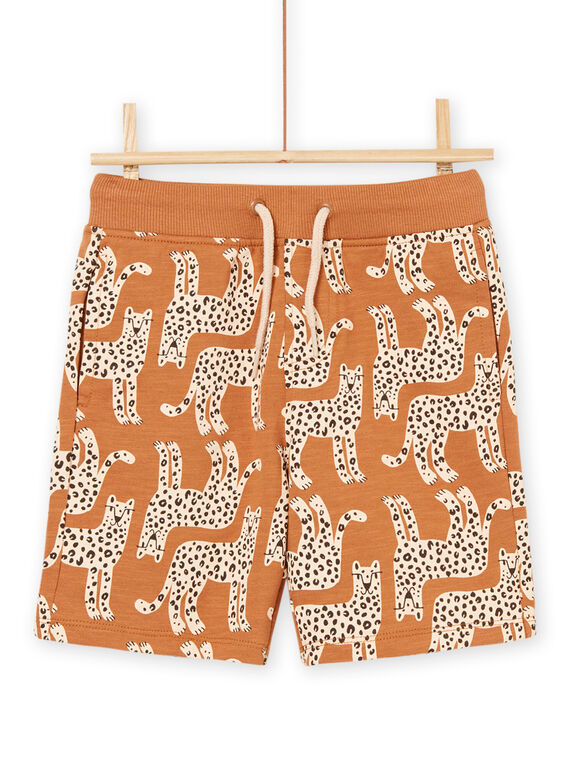 Shorts aus Fleece mit Leopardenmuster ROJOBER4 / 23S90299BER821