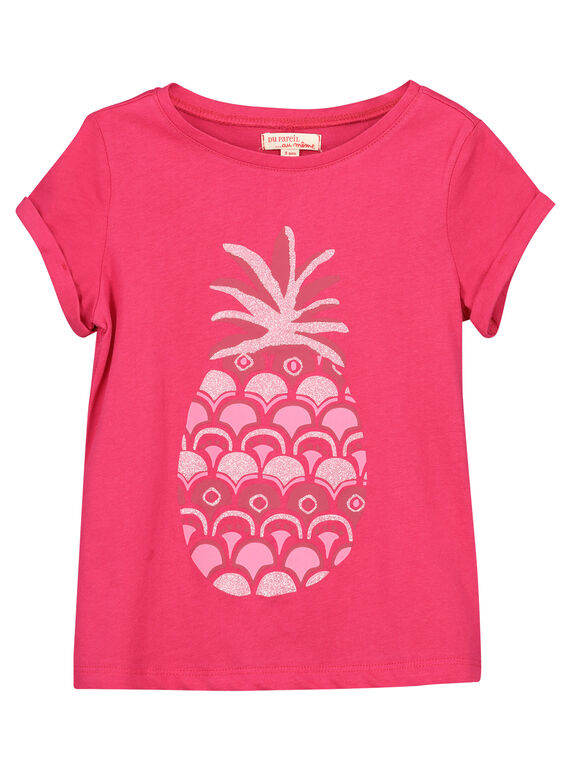 Schickes Ananas-T-Shirt für Mädchen FAJOTI9 / 19S901G7D31304
