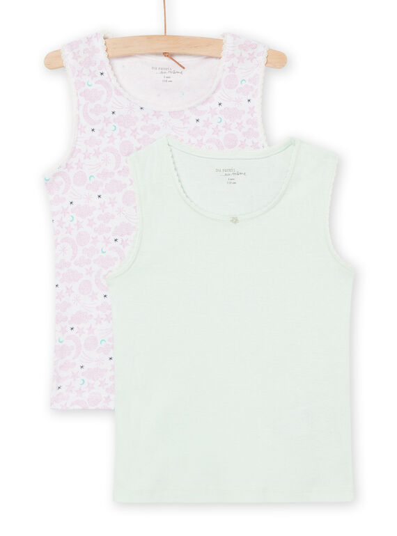 2er-Set Tank Tops mit tiefem Rückenausschnitt PEFADESKY / 22WH1142HLI001