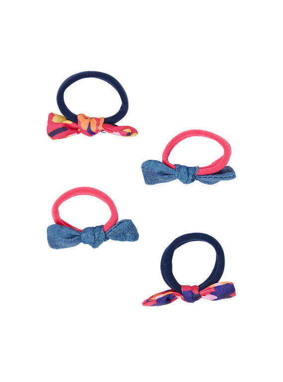 Set aus 4 sortierten Gummibändern für Kinder und Mädchen LYANAUELA1 / 21SI0173ELAF507