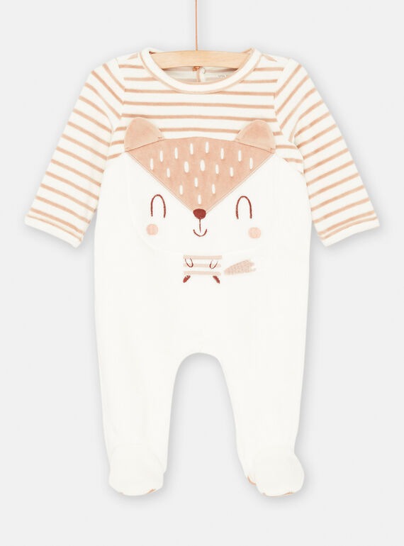 Off-white und beige Strampelanzug warm und bequem gemischt SOU2GRE4 / 23WF0422GREA001