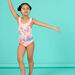 Badeanzug Kind Mädchen puderrosa
