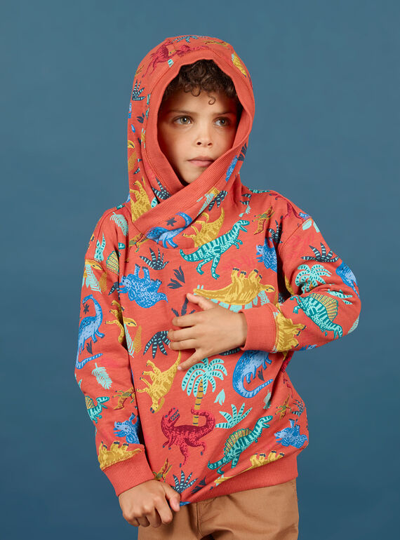 Baby Junge Orange Hoodie MOPASWE / 21W902H1SWEE415