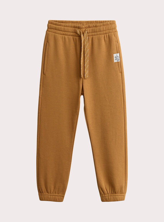 Senfgelbe Jogginghose für Jungen VOJOJOB3 / 24W902G4JGBI821