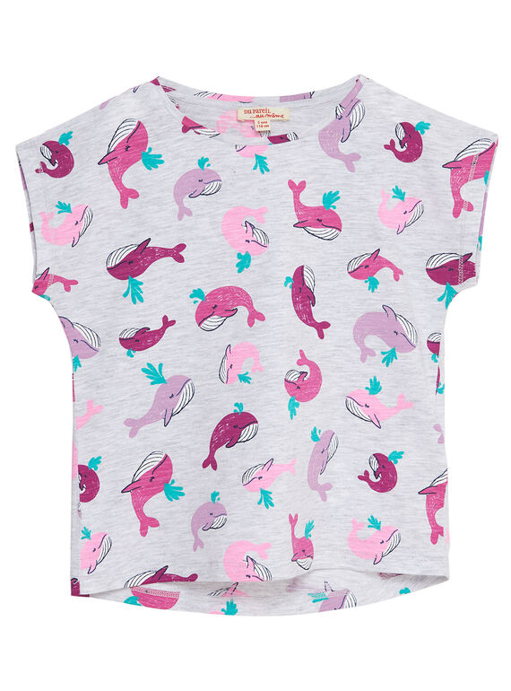 Kurzärmeliges T-Shirt, Waldruck JAJOTI8 / 20S901T1D31J920