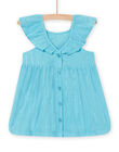 Baby Mädchen blaues Kleid NIFICROB2 / 22SG09U1ROB204