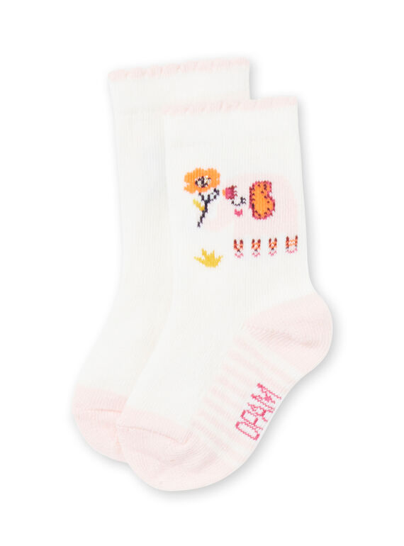 Baby-Mädchensocken ungebleicht LYITERSOQ / 21SI09V1SOQ001
