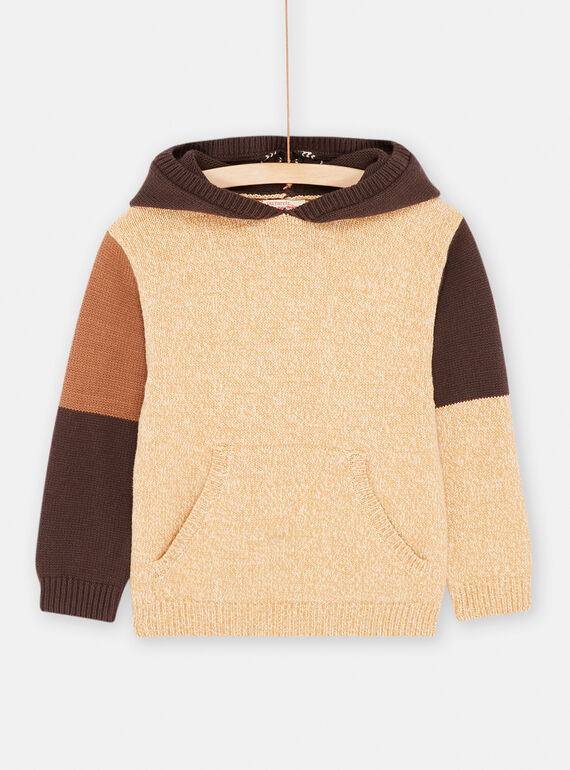 Kaffeepullover für Jungen SOLOPUL / 23W902R1PULI804