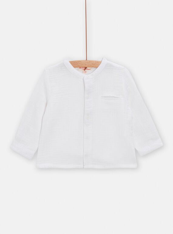 Babyhemd für Jungen in Weiß TUPOCHEM / 24SG10M1CHM000