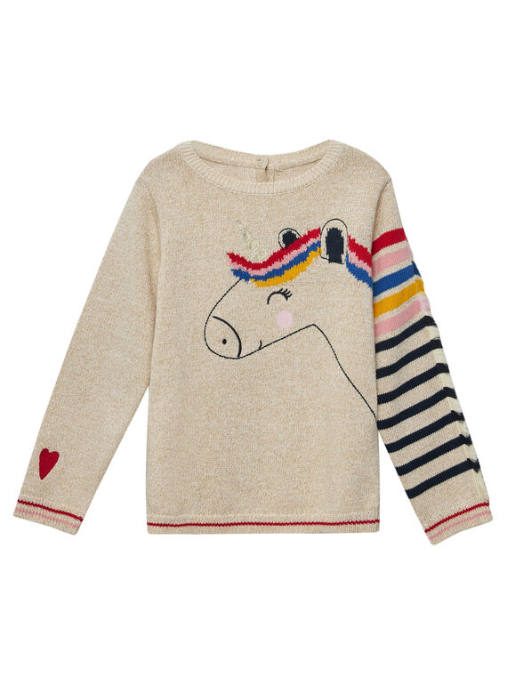 Naturweißer Pullover JAGRAPULL1 / 20S901E2PUL001
