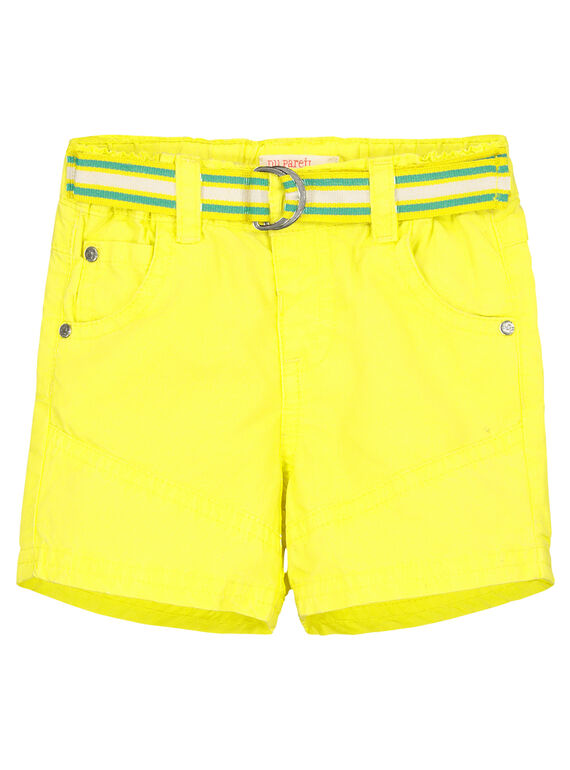 Gelbe Baby-Bermudashorts für Jungen FUCABER1 / 19SG10D1BER117