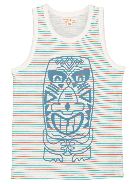 Gestreiftes Tanktop für Jungen FOCUDEB / 19S902N1DEB001