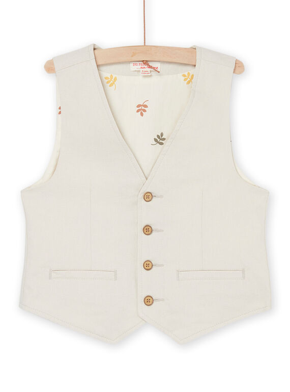 String-Jacke aus Leinen ROSOGIL / 23S90221GSM811