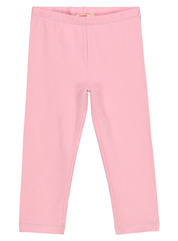 Rosa Leggings für Mädchen FYAJOLEG11 / 19SI01G5D26D303