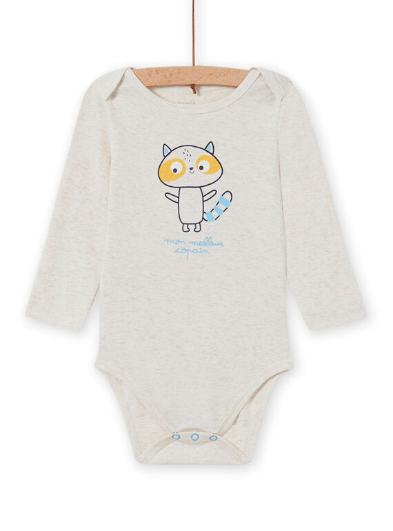 Waschbär-Body für Baby-Jungen MEGABODCOP / 21WH14C6BDL006
