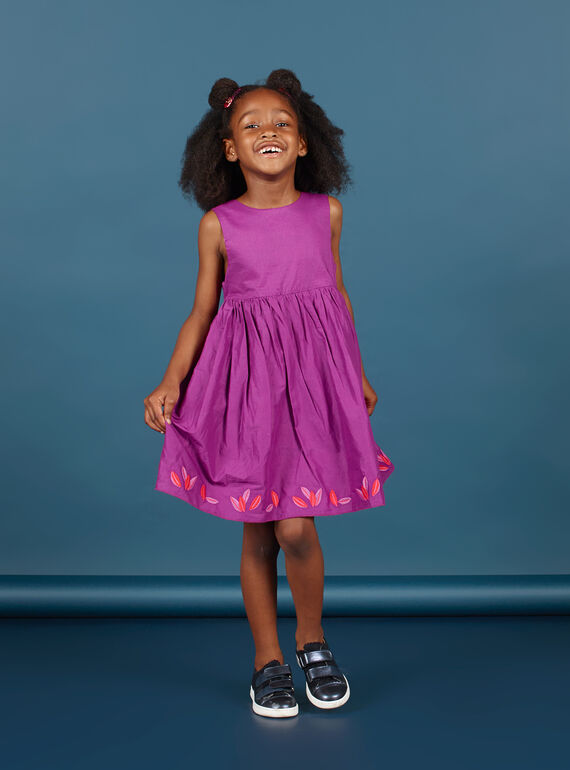 Wendbares ärmelloses Kleid für Mädchen MAPAROB1 / 21W901H1ROBC205