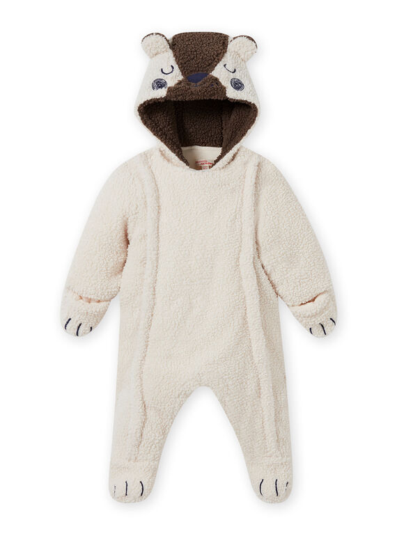Baby Boy's ecru Sherpa Bär Anzug MUGROPIL / 21WG1061PIL001