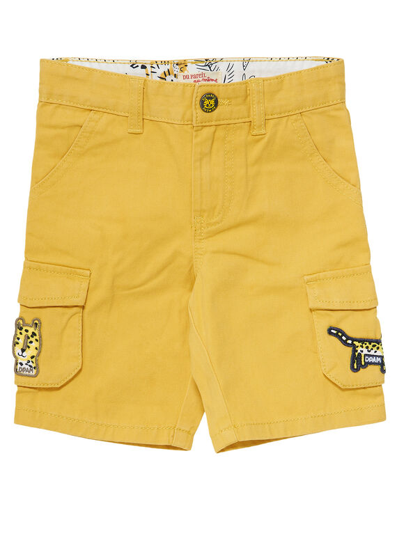 Blaugelbe Cargo-Bermudas für Jungen JOTROBER2 / 20S902F2BERB116