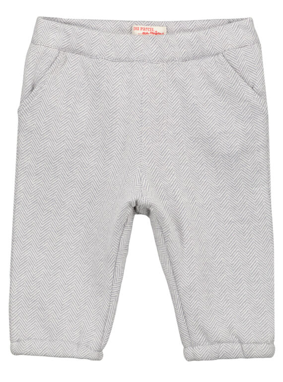 Graue Jacquardhose für Babys Jungen GUBLAPAN2 / 19WG10S2PAN001