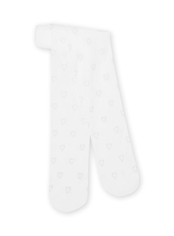 Weiße Strumpfhose Kind Mädchen NYAJOSCOL1 / 22SI0161COL000