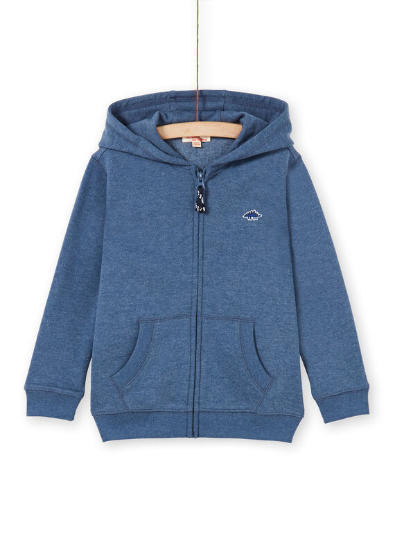 Jogging-Top - Junge Kind - blau meliert LOJOJOH3 / 21S90242JGH222
