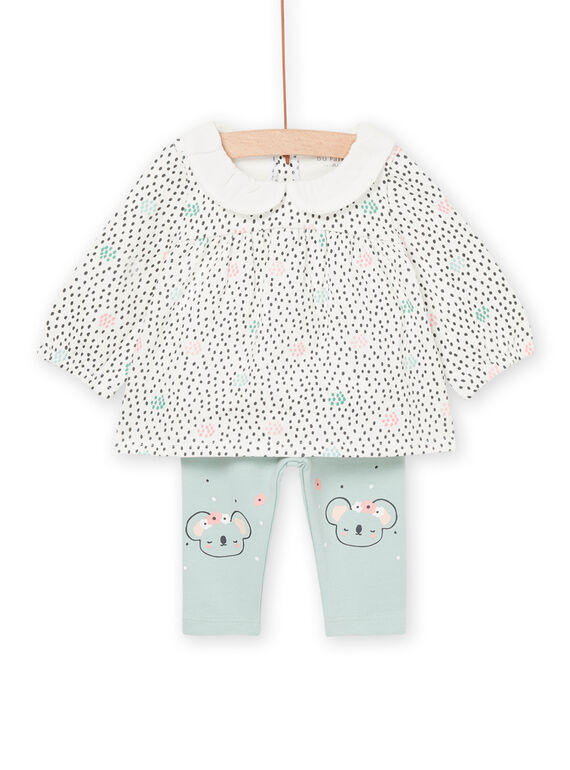 Bluse mit Blumenprint und Hose POU1ENS2 / 22WF0381ENS001