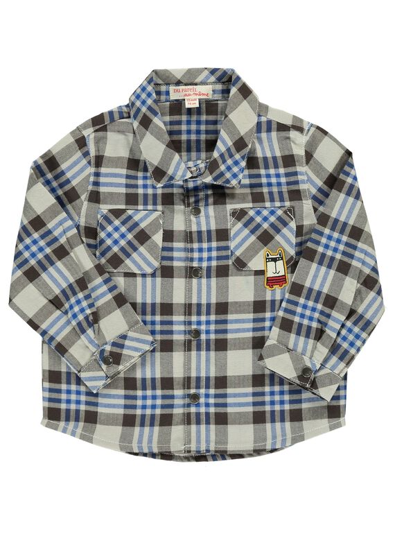 Baby boys' checked shirt DUCHOCHEM / 18WG10F1CHM099
