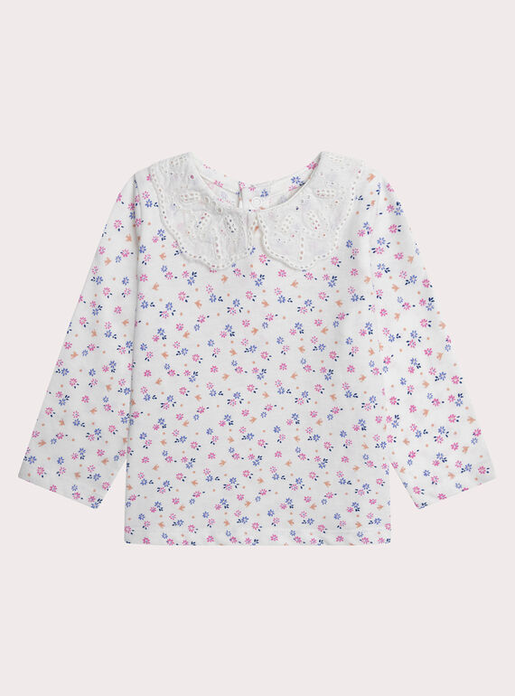 Baby-Jäckchen mit Blumen, Mädchen XIBLUBRA1 / 25WG09N2BRA001