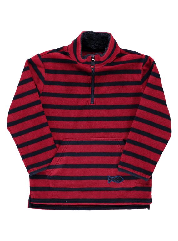 Boys' polar fleece sweatshirt DOJOPULPO1 / 18W902J1D2E330