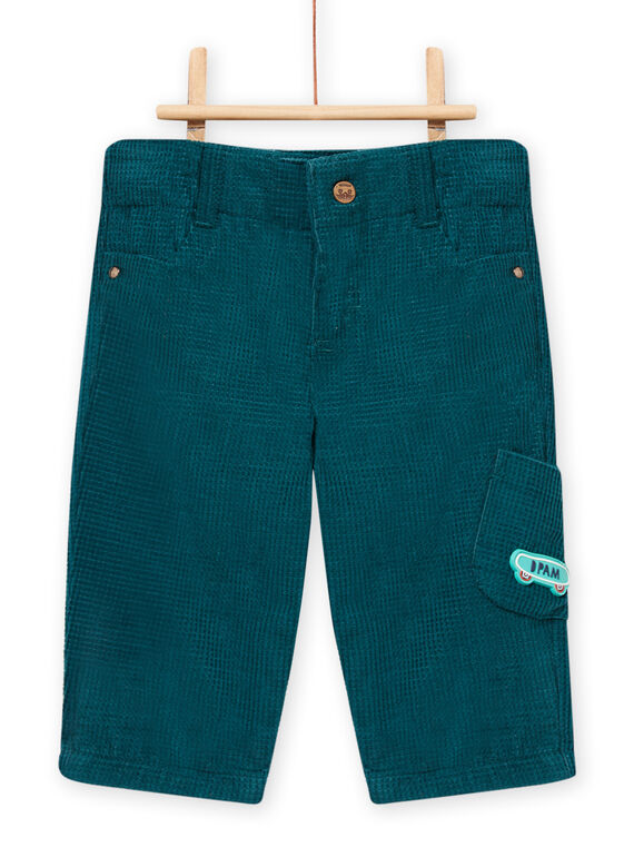 Entenblaue Hose für Baby-Jungen MUTUPAN1 / 21WG10K1PAN714