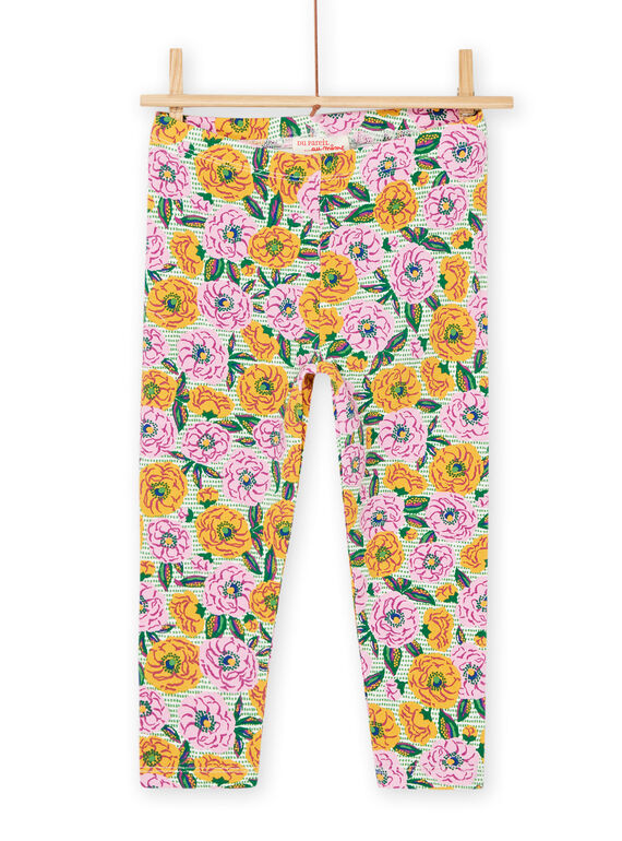 Weißer kurzer Jumpsuit mit ausgefallenen Mustern und Streifen RYAEXOLEG / 23SI01V1CAL001
