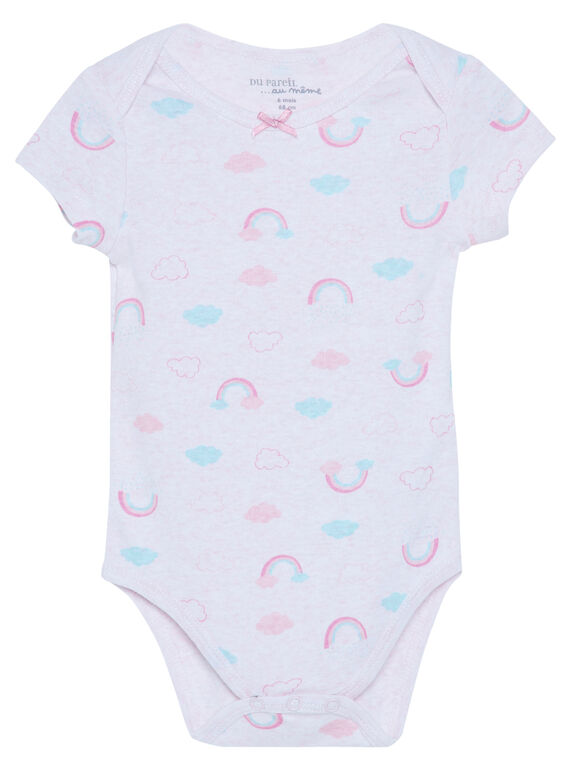 Rosa chinierter Body JEFIBODIMP / 20SH1334BDLD314