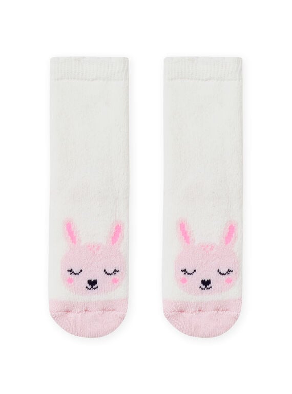 Baby Mädchen ecru Kaninchen Socken MYIJOSOQB4 / 21WI0912SOQ001
