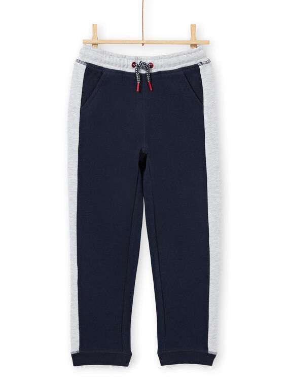 Marineblauer und grauer Jogginganzug für Jungen MOJOJOB1 / 21W90214JGB705