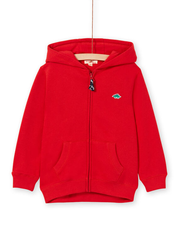 Jogging-Top - Kind Junge - rot LOJOJOH4 / 21S90243JGH050