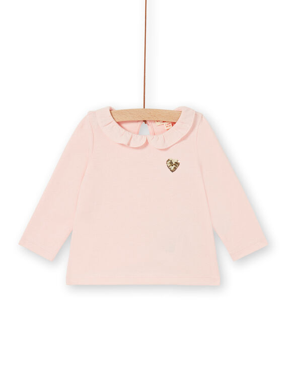 Rosa Baumwolle Baby Mädchen T-shirt LIJOBRA2 / 21SG0931BRAD326